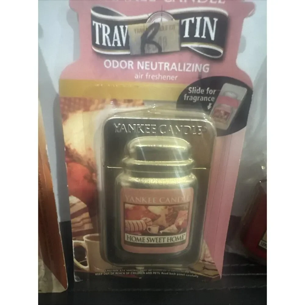 Lot of 5 Yankee Candle Car Jar Ultimate Travel Tin Air Fresheners Sealed